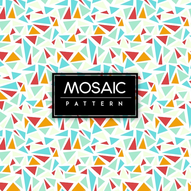 Colorful mosaic seamless pattern background