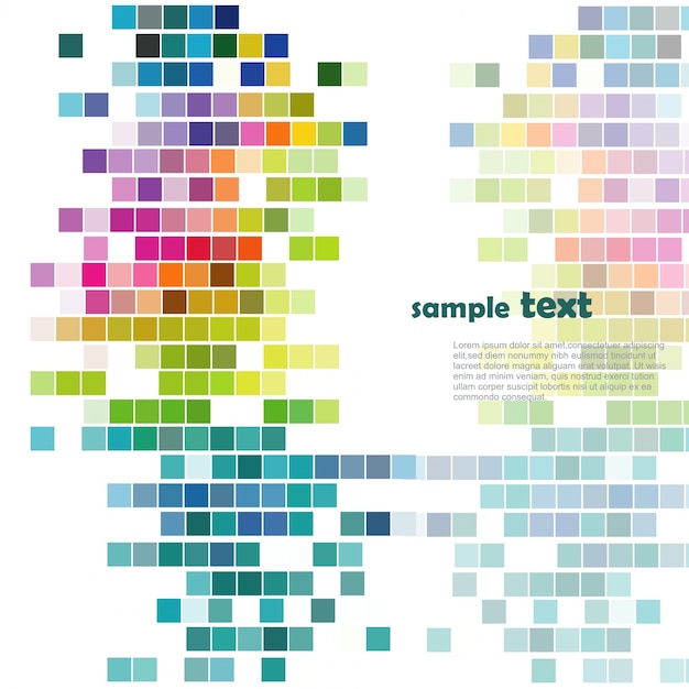 Free vector colorful mosaic