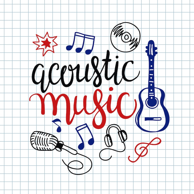 Free Vector colorful music background. 