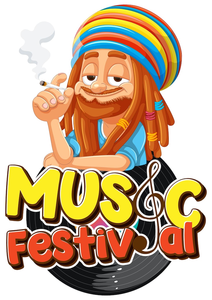 मुफ़्त वेक्टर colorful music festival vector illustration