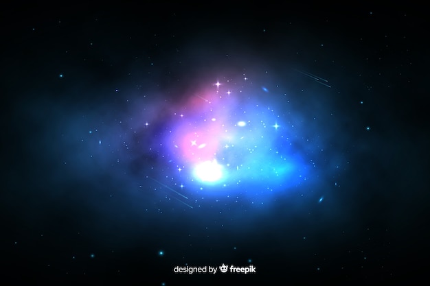Colorful nebula galaxy background