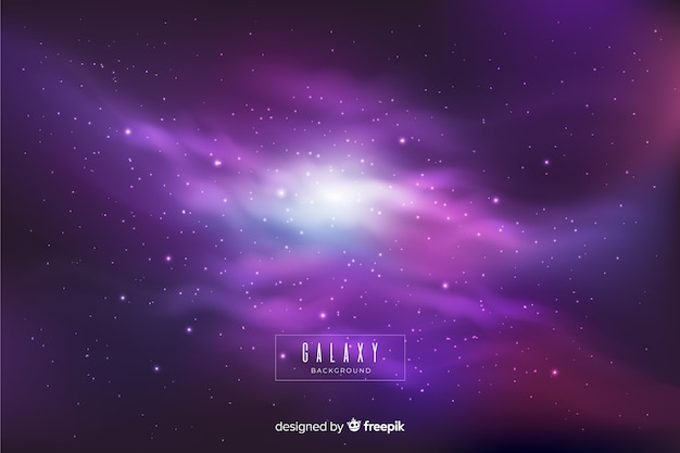 Colorful nebula galaxy background Free Vector