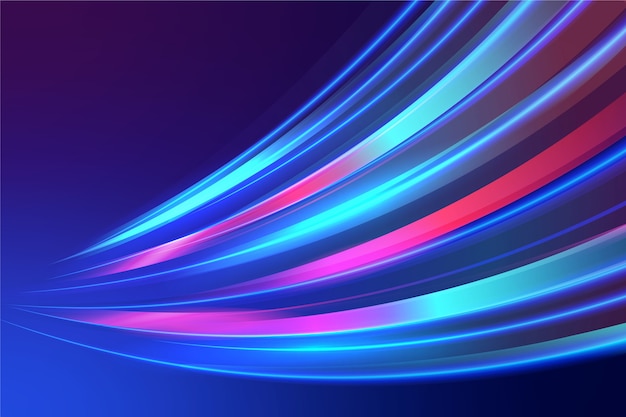 Free vector colorful neon lights  background