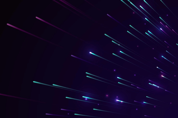 Free Vector colorful neon meteor background design