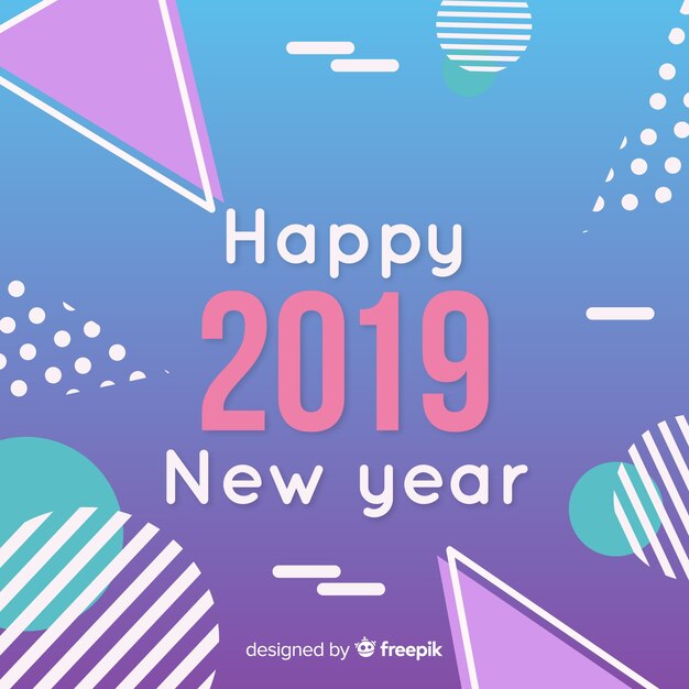 Colorful new year background