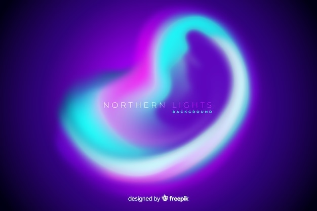 Free vector colorful northern lights background