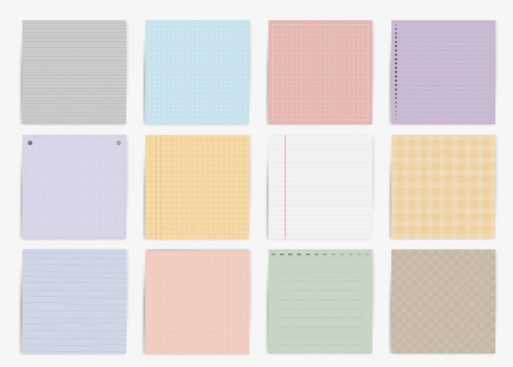 Free Vector colorful note paper collection