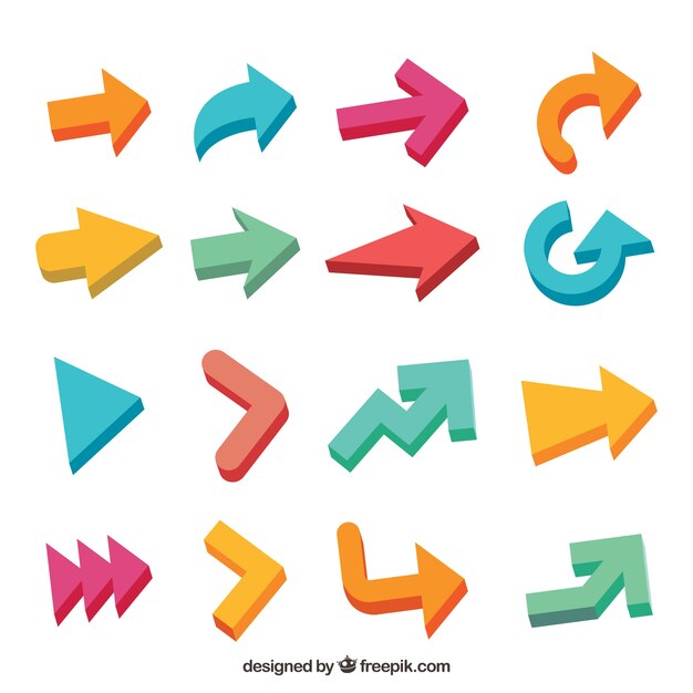 Colorful pack of fun arrows