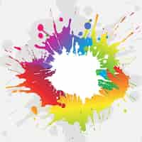 Free vector colorful paint splash background