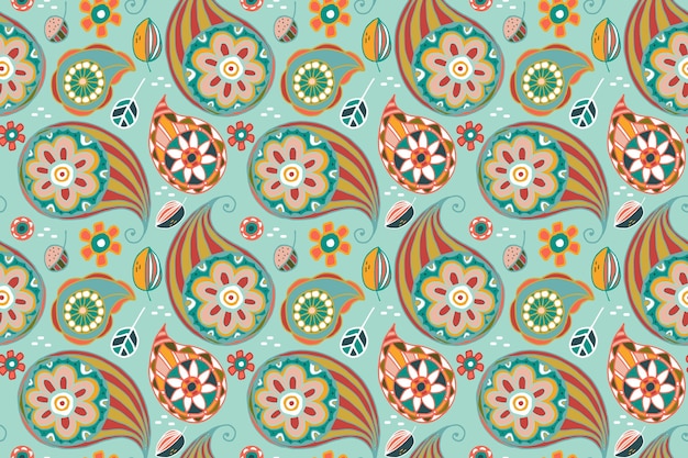 Colorful paisley pattern