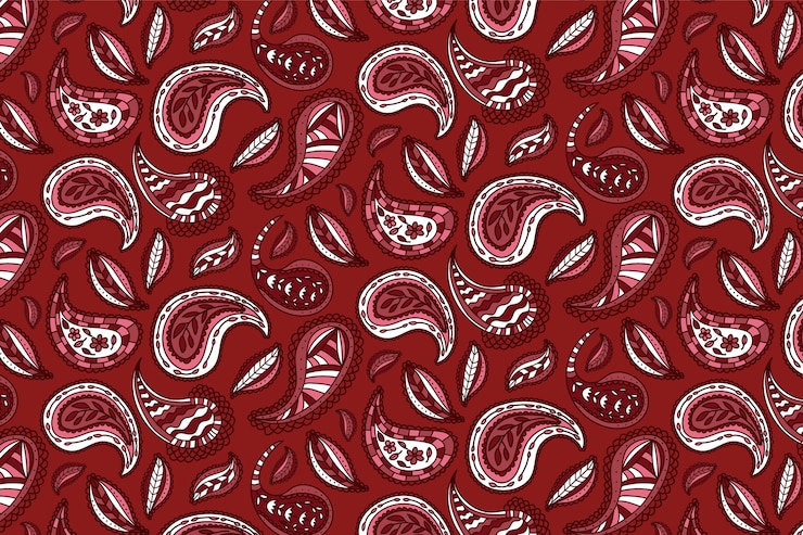Free Vector colorful paisley pattern