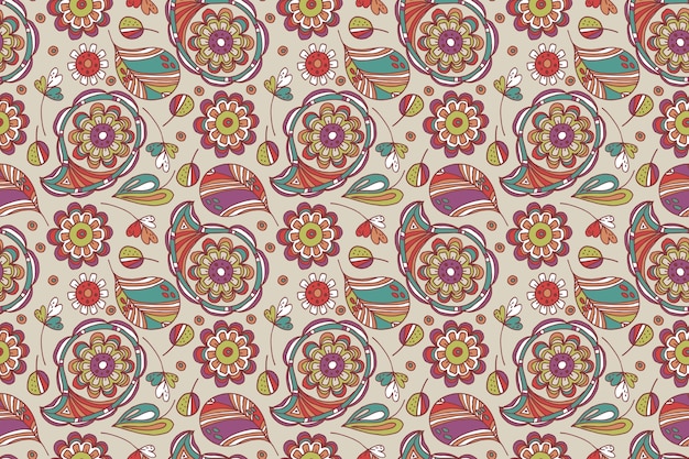 Colorful paisley pattern