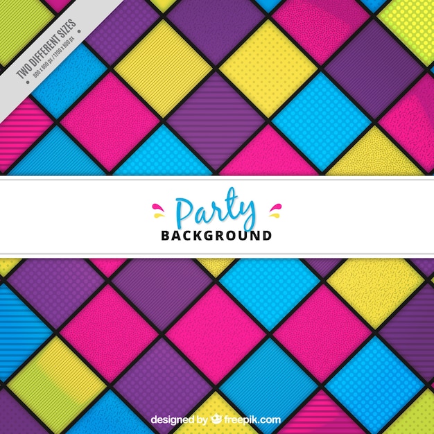 Free vector colorful party background