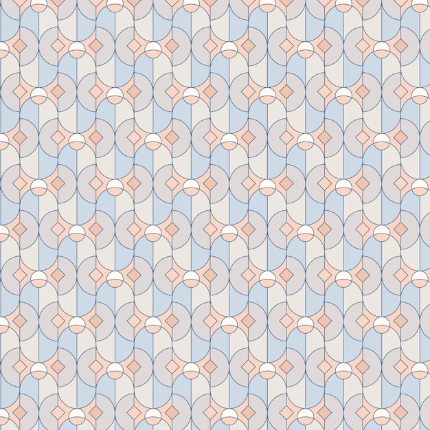 Colorful pastel geometric seamless pattern vector