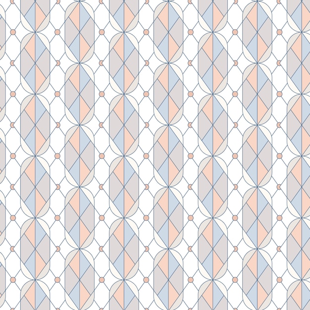 Colorful pastel geometric seamless pattern vector