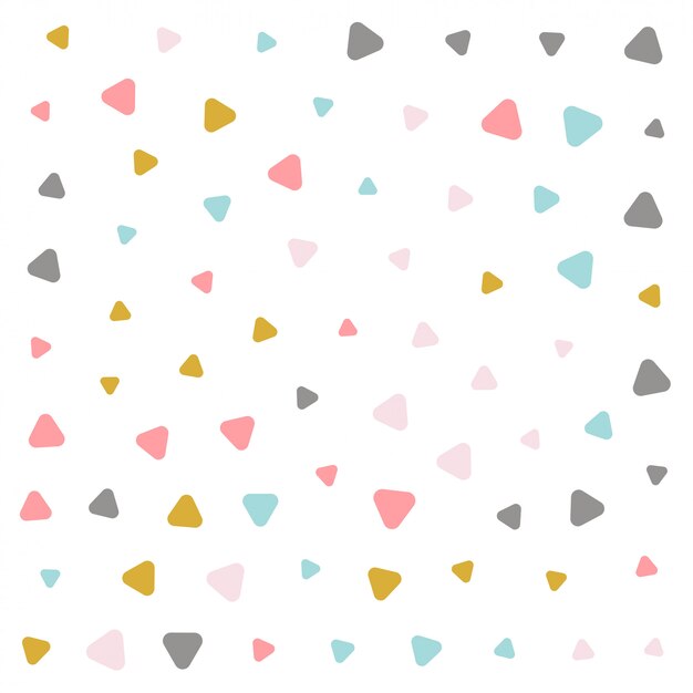 Colorful pastel triangle pattern design