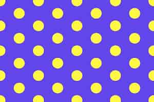 Бесплатное векторное изображение Красочный узор фона, милый горошек в фиолетовом векторе