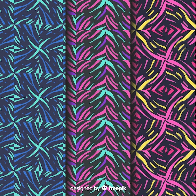 Colorful pattern collection concept