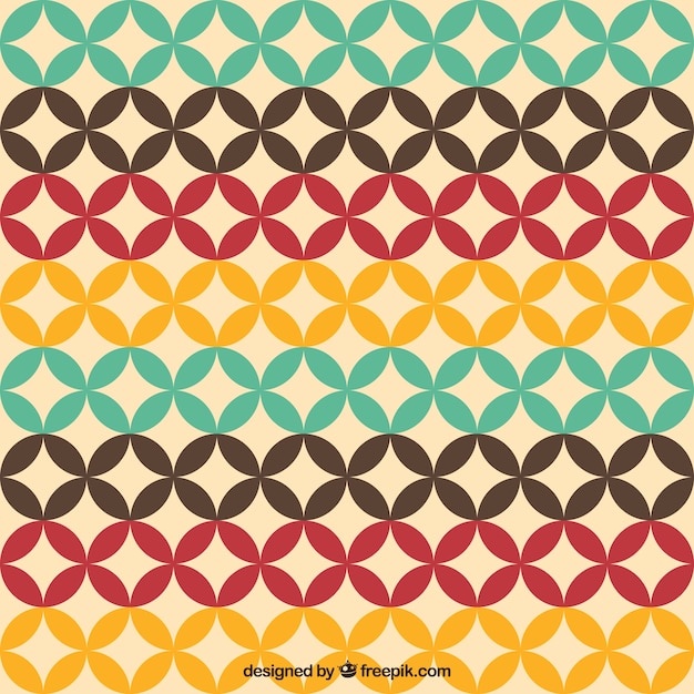 Colorful pattern in retro style
