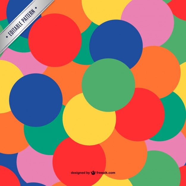 Colorful pattern seamless circles design