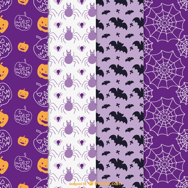 Colorful patterns for Halloween