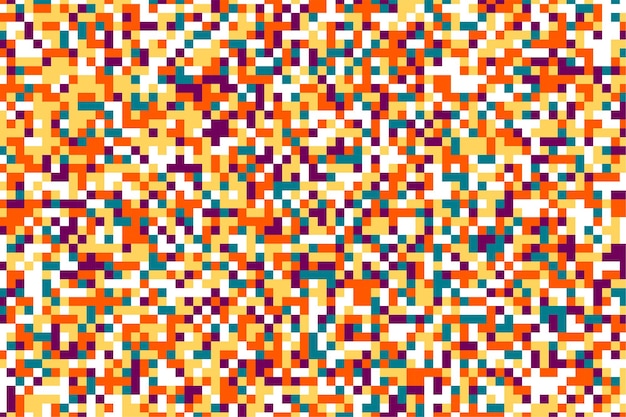 Colorful pixels dots chaos background