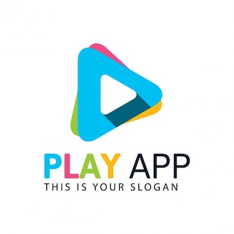 Colorful play logo