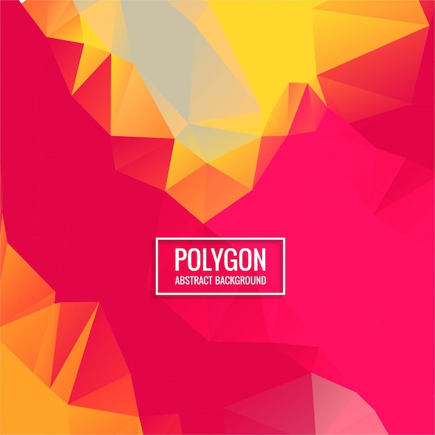 Free vector colorful polygon background