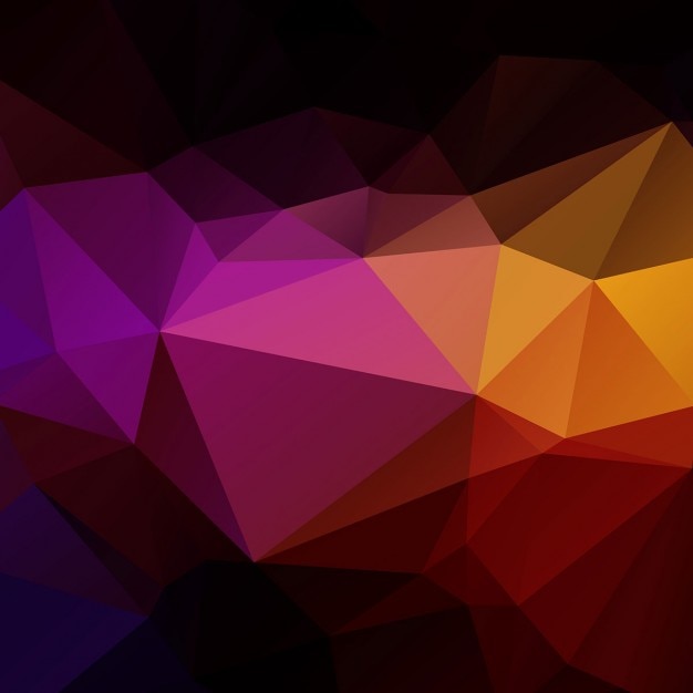 Free vector colorful polygonal background