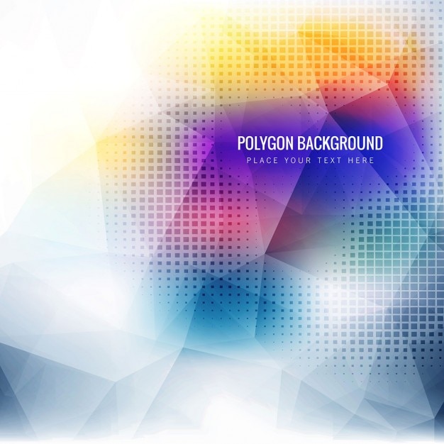 Free vector colorful polygonal background