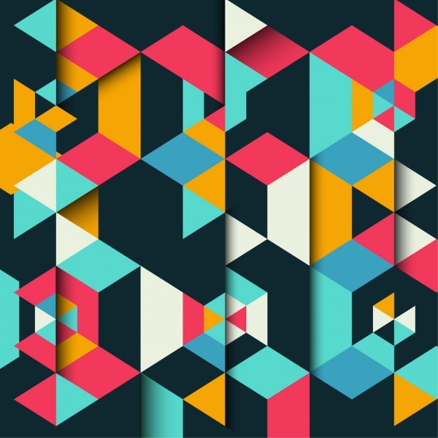 Free vector colorful polygonal background