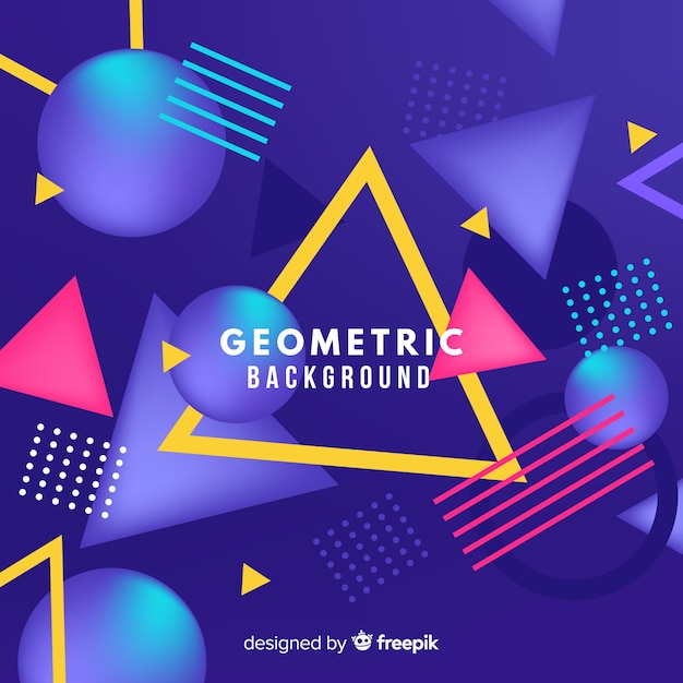 Colorful polygonal background