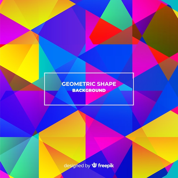 Free vector colorful polygonal background