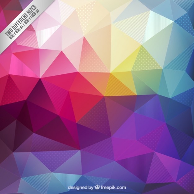 Free vector colorful polygons background