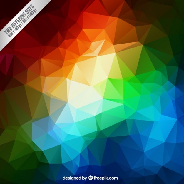 Free vector colorful polygons background