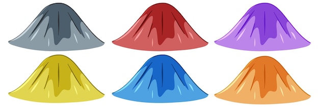 無料ベクター カラフルなポリマー粘土火山科学実験