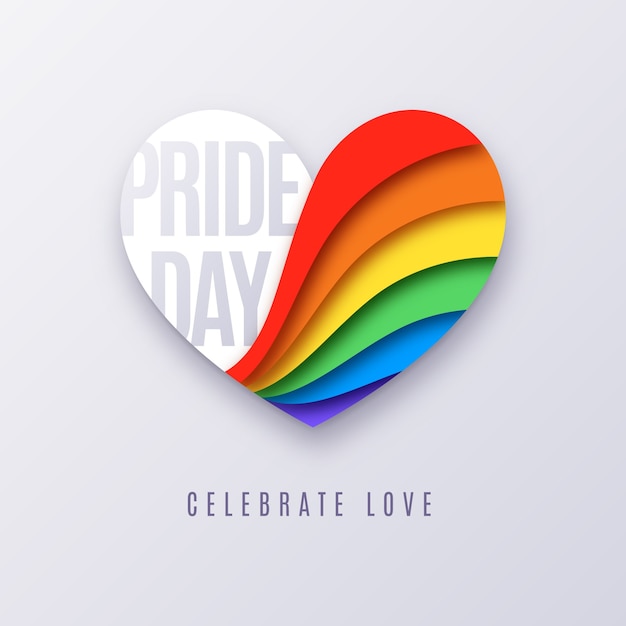 Colorful pride day concept