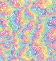 Free vector colorful psychedelic groovy background