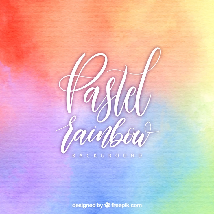 ฟรี Vector colorful rainbow background