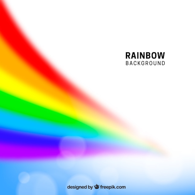 無料ベクター カラフルな虹の背景