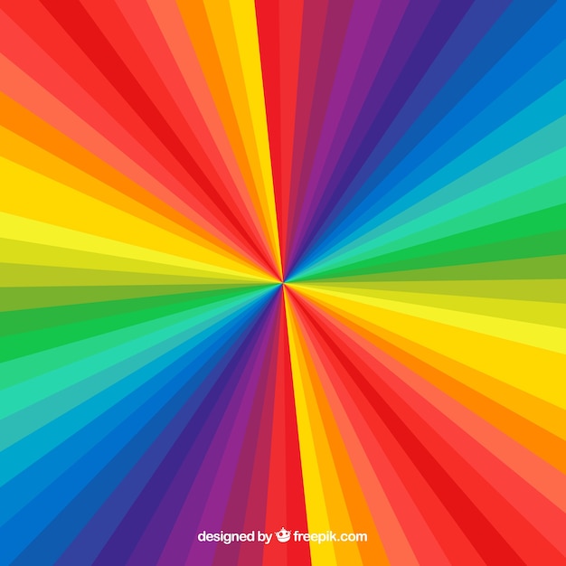 Free vector colorful rainbow background