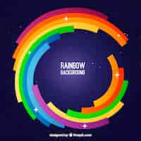 Бесплатное векторное изображение Красочный фон радуги