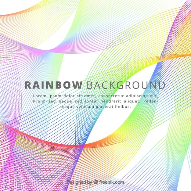 Colorful rainbow background