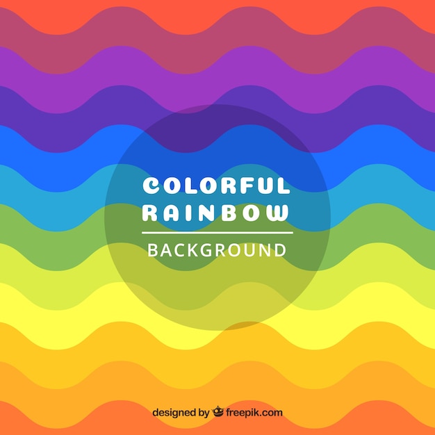 Free vector colorful rainbow background