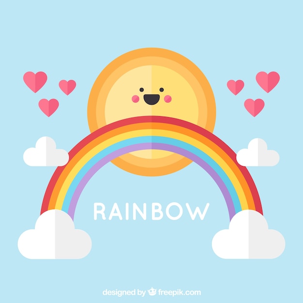 Free Vector colorful rainbow background