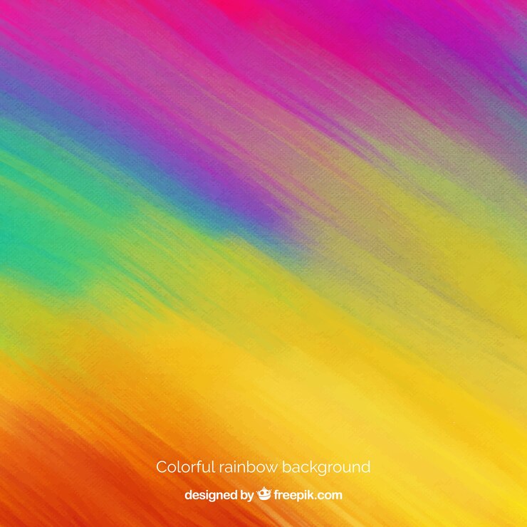 ฟรี Vector colorful rainbow background