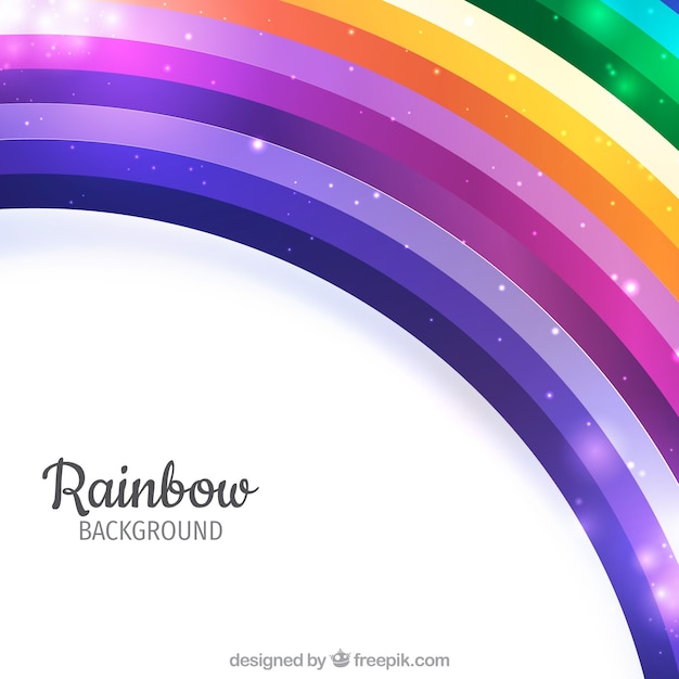 無料ベクター カラフルな虹の背景