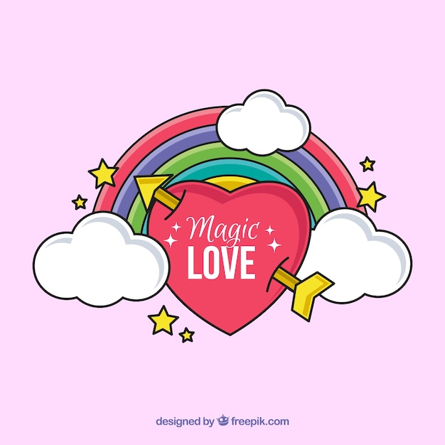 Colorful rainbow background