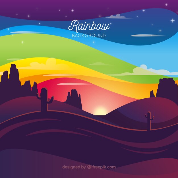 Colorful rainbow background