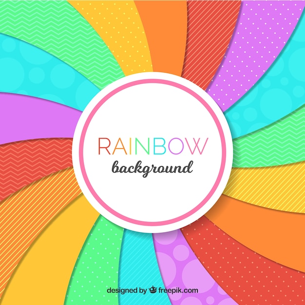 Free vector colorful rainbow background